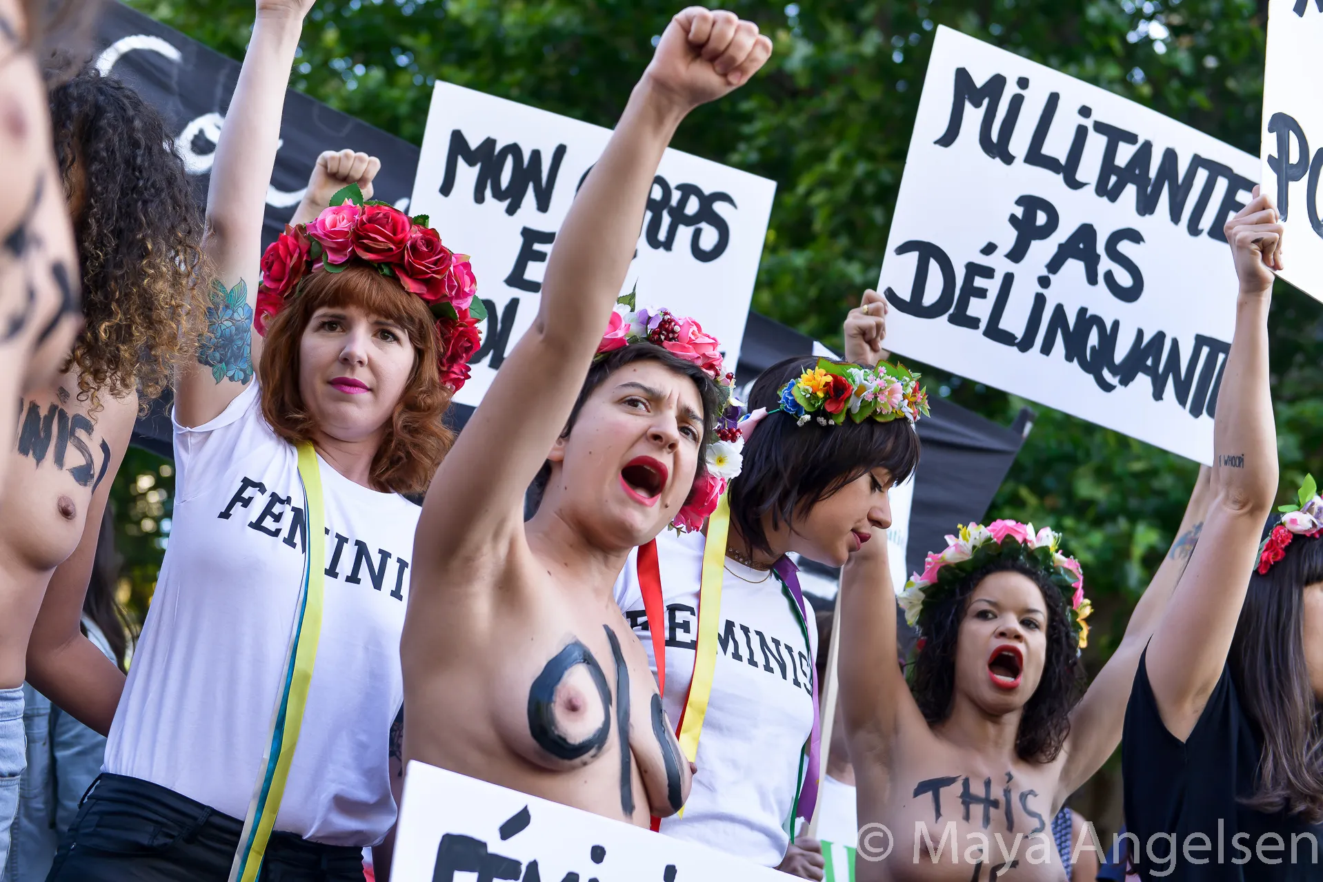 Photographie Femen photoreportage tribunal Paris